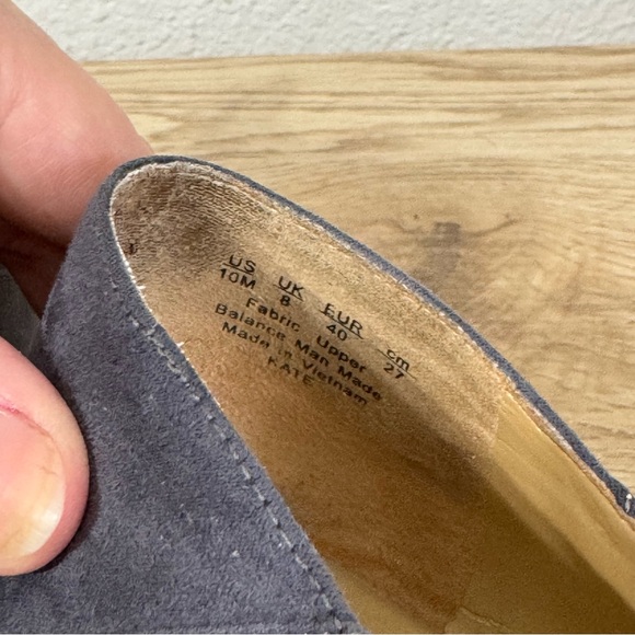 Naturalizer Blue Kate‎ Fabric Suede Look Loafers Womens Size 10 M Slip On Comfy - Picture 14 of 14